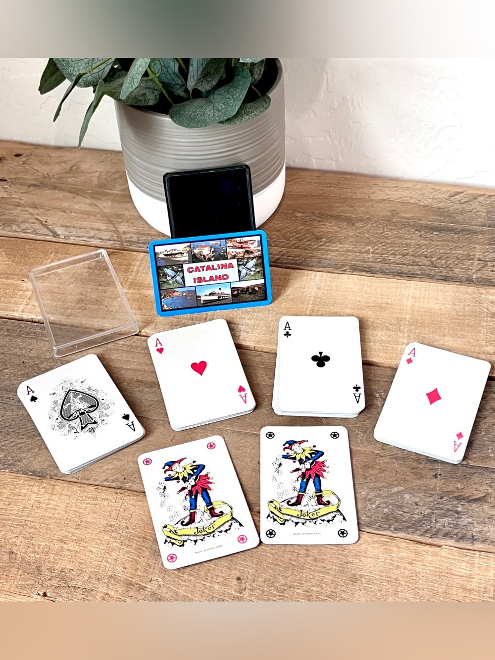 Vintage Catalina Island Souvenir Playing Cards Complete Deck Jokers Case